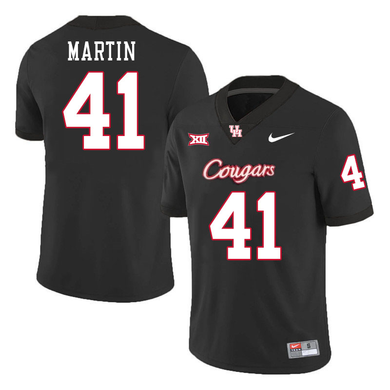 Jack Martin Houston Jersey,Houston Cougars #41 Jack Martin Jersey Youth College Uniforms-Black